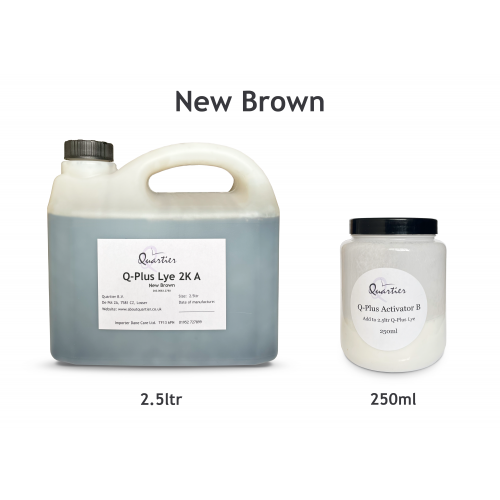 Quartier Q-Plus Lye 2K New Brown 2.5ltr + 250ml Activator  260.0083.2750 (DC)